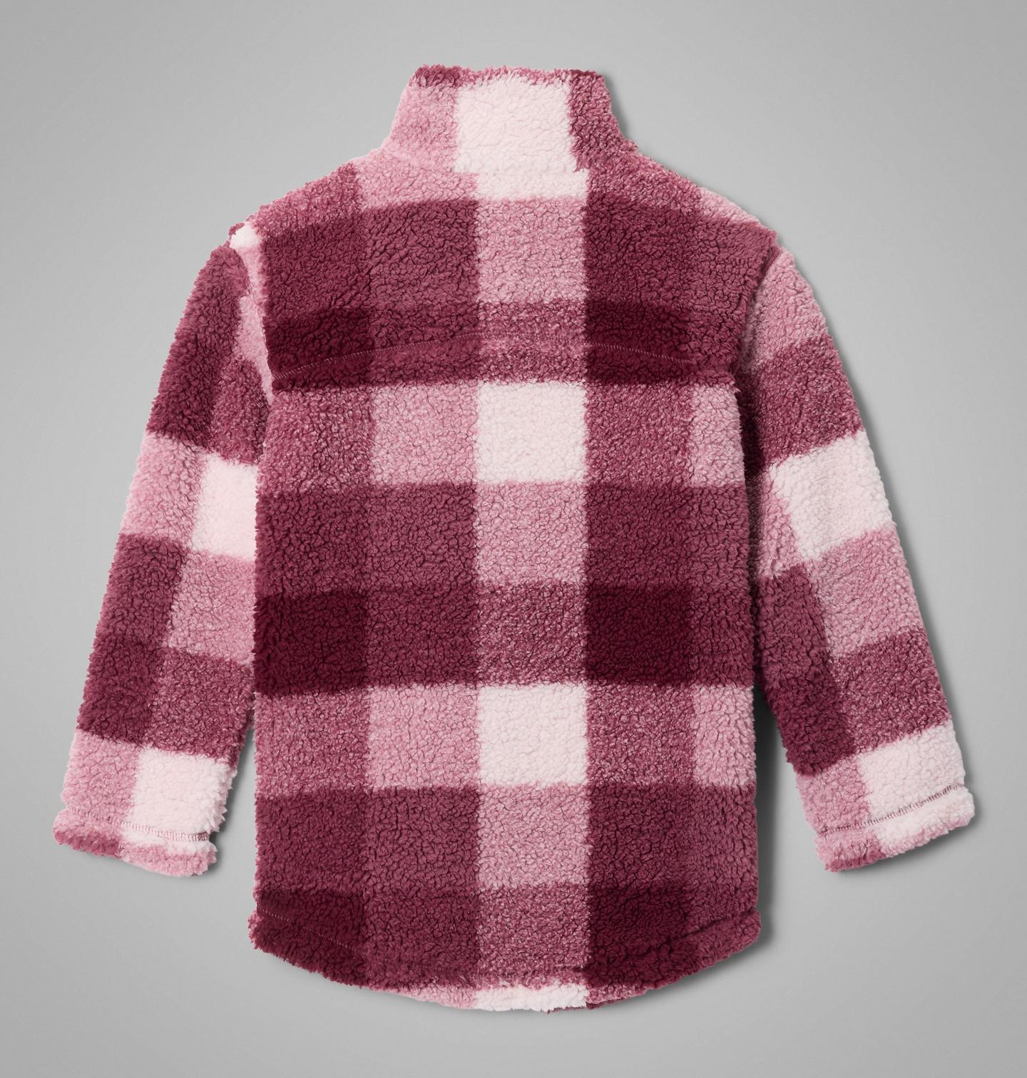 Куртка Columbia West Bend Printed Full Zip Fleece Jacket для девочек, цвет: Состаренный розовато-лиловый — фото 2