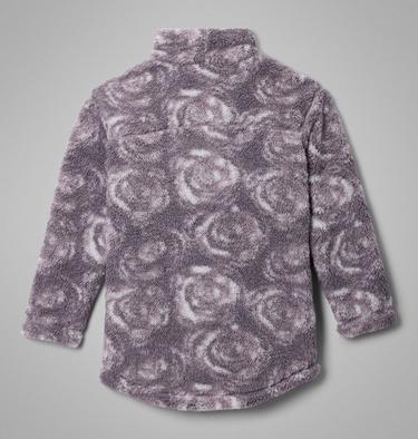 Girls' West Bend Printed Sherpa Jacket, Color: Shale Purple Rosecity, image 6