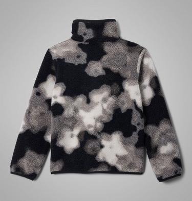 Helvetia II Sherpa Half Snap Fleece mit Print f&uuml;r Jugendliche, Color: Black Dyeflower, Black, image 10