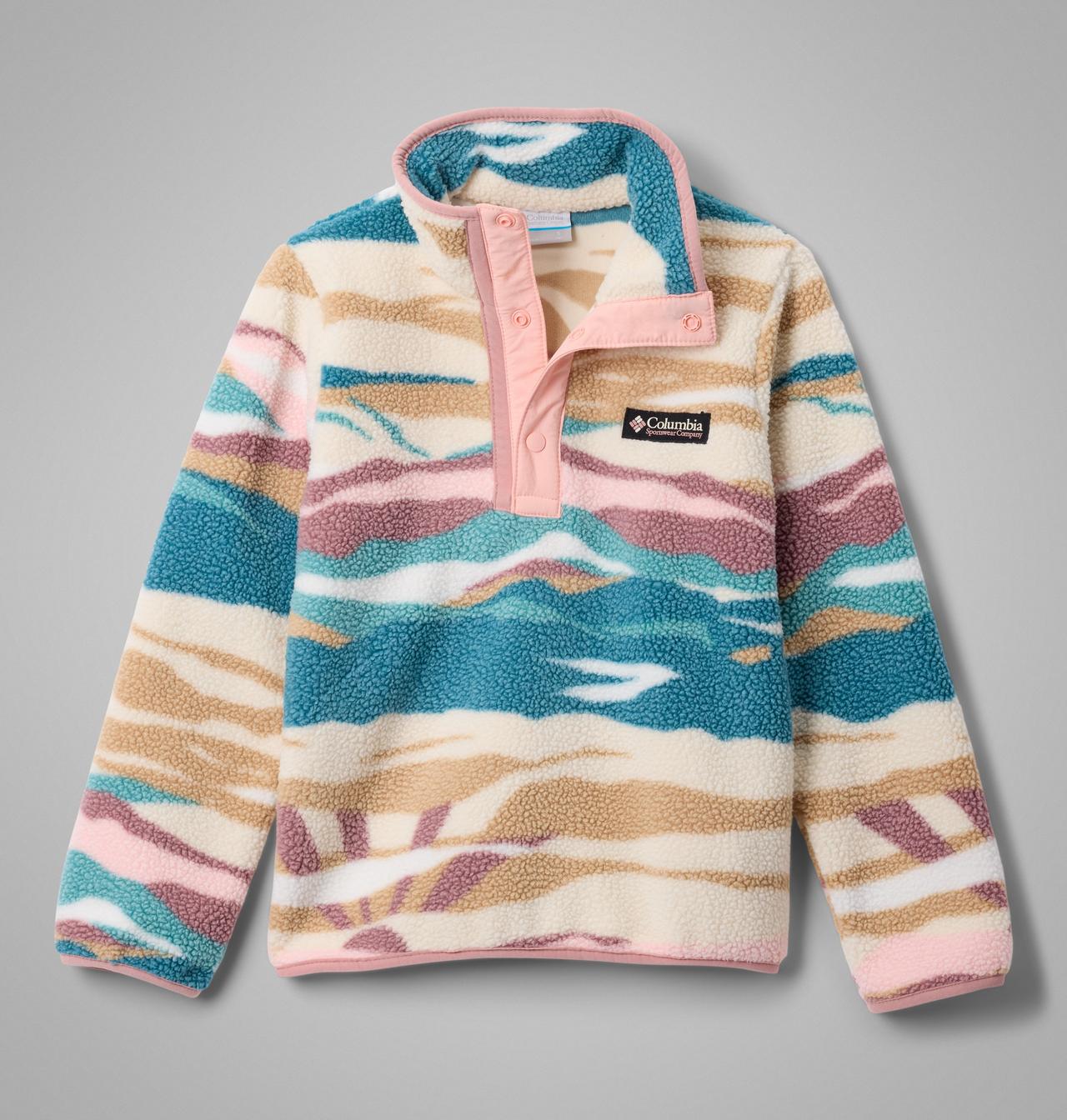 Kids' Helvetia™ II Printed Half Snap Fleece Pullover 1