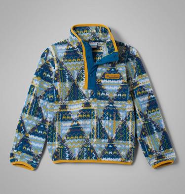 Helvetia II Sherpa Half Snap Fleece mit Print f&uuml;r Jugendliche, Color: Phoenix Blue Geomix, image 3