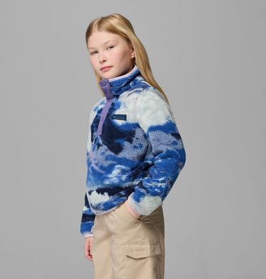 Polaire Semi-boutonn&eacute;e Sherpa avec Imprim&eacute; Helvetia II Junior, Color: Collegiate Navy Dreaming, Stormwatch, image 6