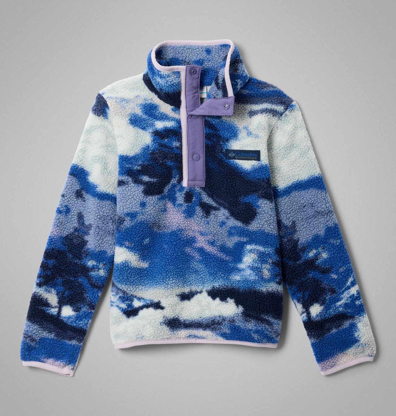 Kids' Helvetia™ II Printed Half Snap Fleece Pullover 1