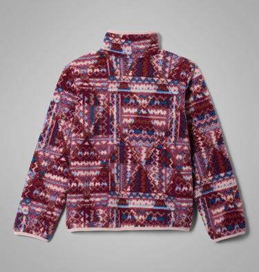 Helvetia II Sherpa Half Snap Fleece mit Print f&uuml;r Jugendliche, Color: Antique Mauve Geomix, image 8