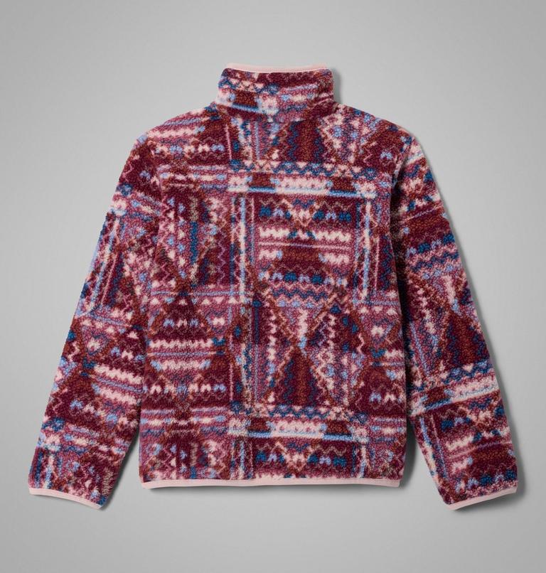 Helvetia II Sherpa Half Snap Fleece mit Print f&uuml;r Jugendliche, Color: Antique Mauve Geomix, image 2