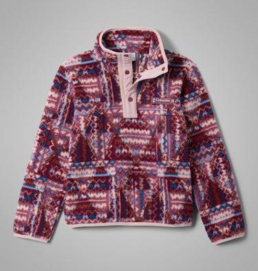 Helvetia II Sherpa Half Snap Fleece mit Print f&uuml;r Jugendliche, Color: Antique Mauve Geomix, image 7