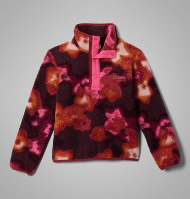 Helvetia II Sherpa Half Snap Fleece mit Print f&uuml;r Jugendliche, Color: Red Oxide Dye Flower, Nico, image 1