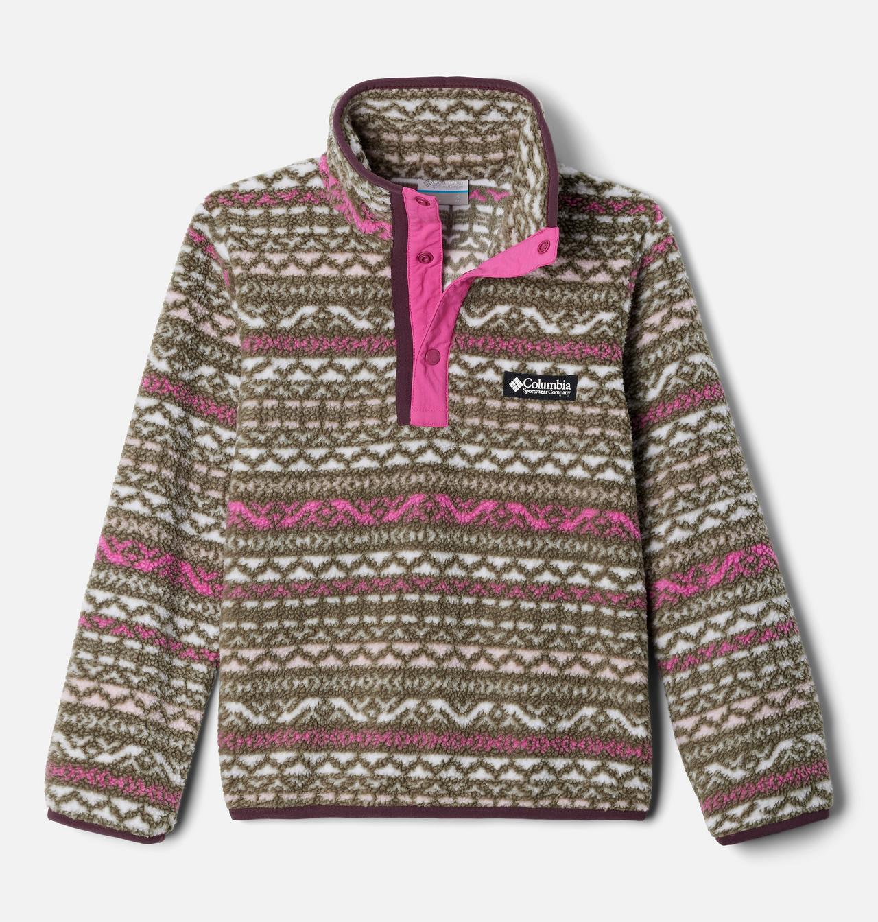 Kids' Helvetia™ II Printed Half Snap Fleece Pullover 1