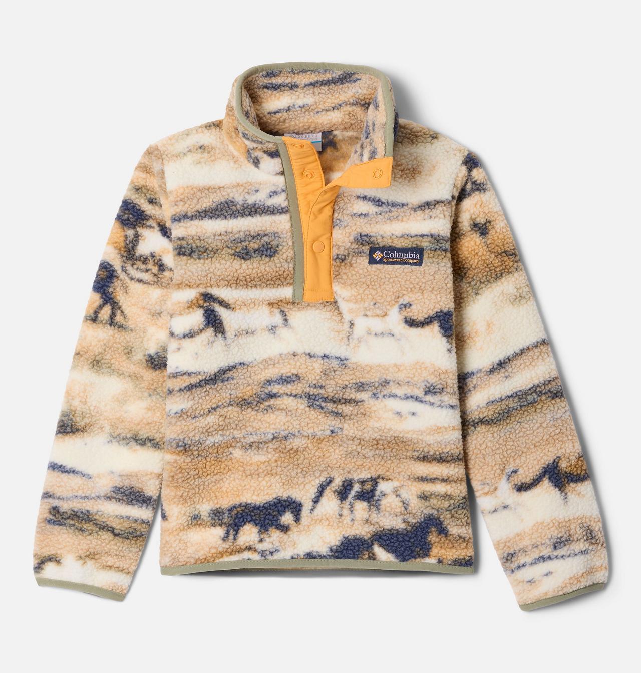 Kids' Helvetia™ II Printed Half Snap Fleece Pullover 1