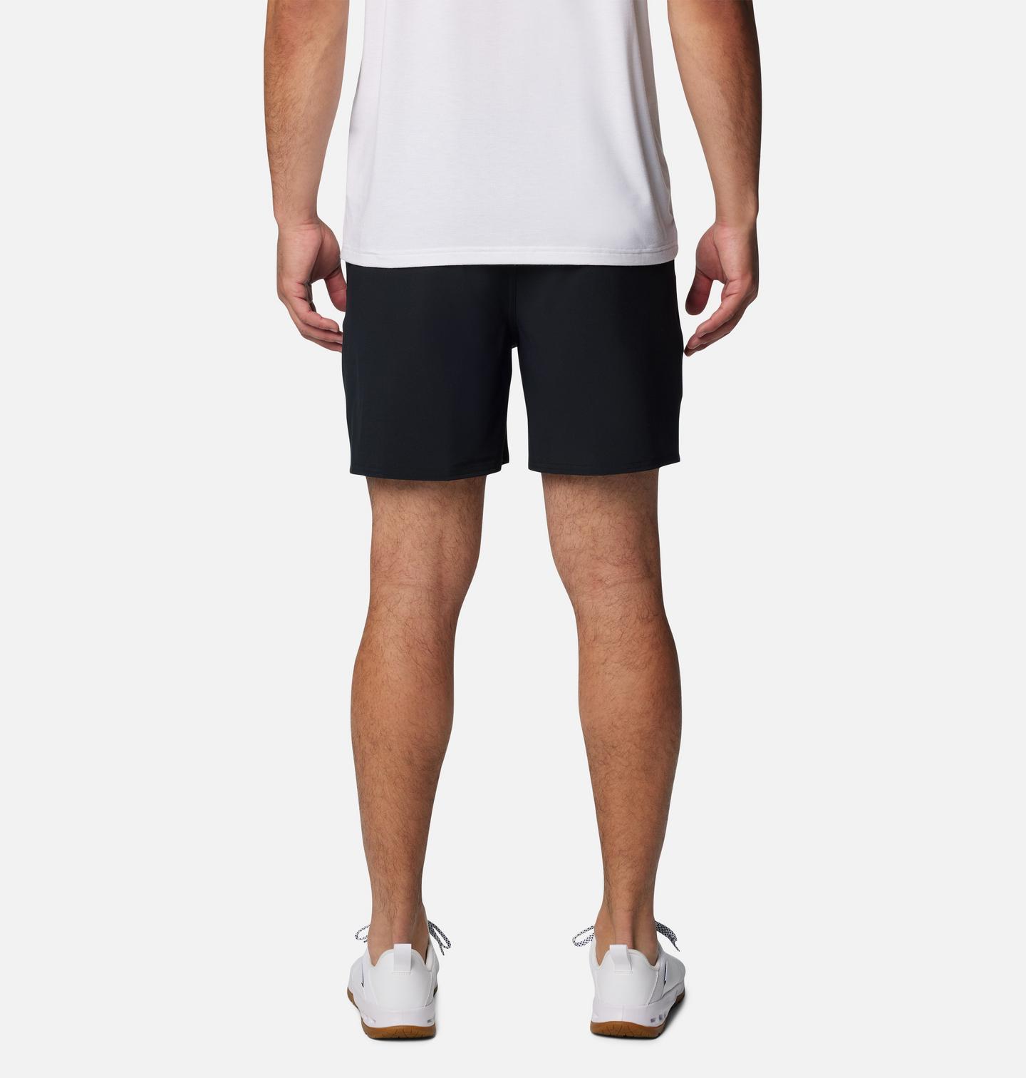 Мужские шорты Columbia Collegiate PFG Terminal Roamer Stretch Shorts - Georgia, цвет: Чёрный — фото 2