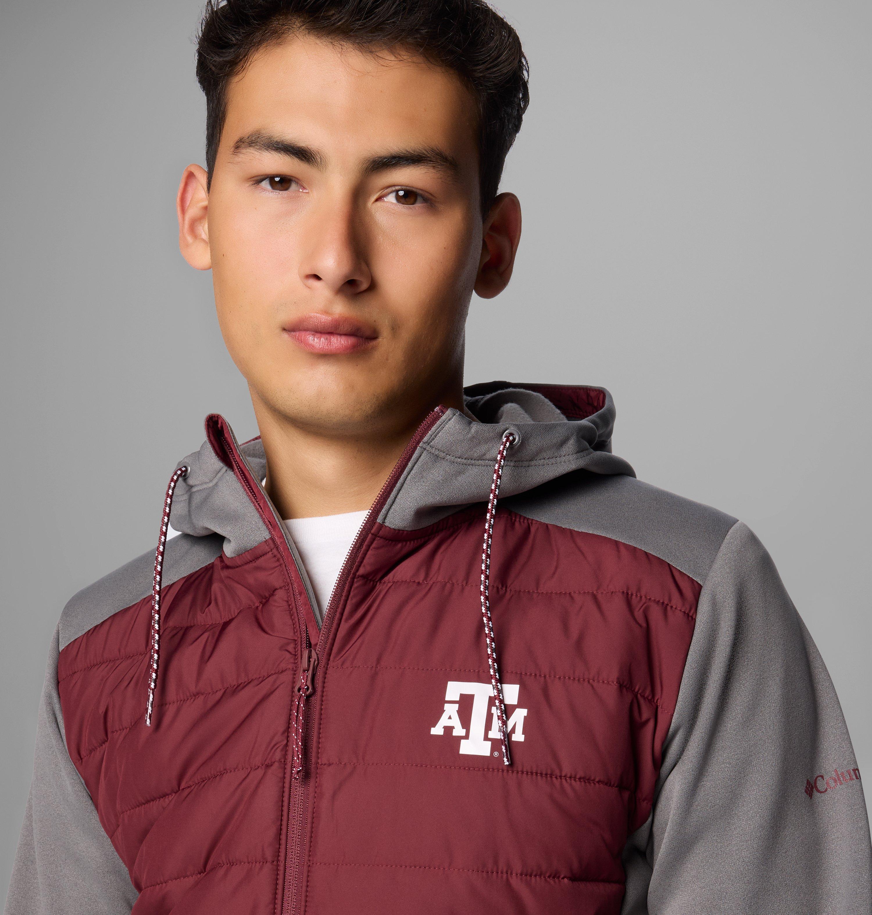 Men's Collegiate Out-Shield Hybrid Hoodie - Texas A&M 5