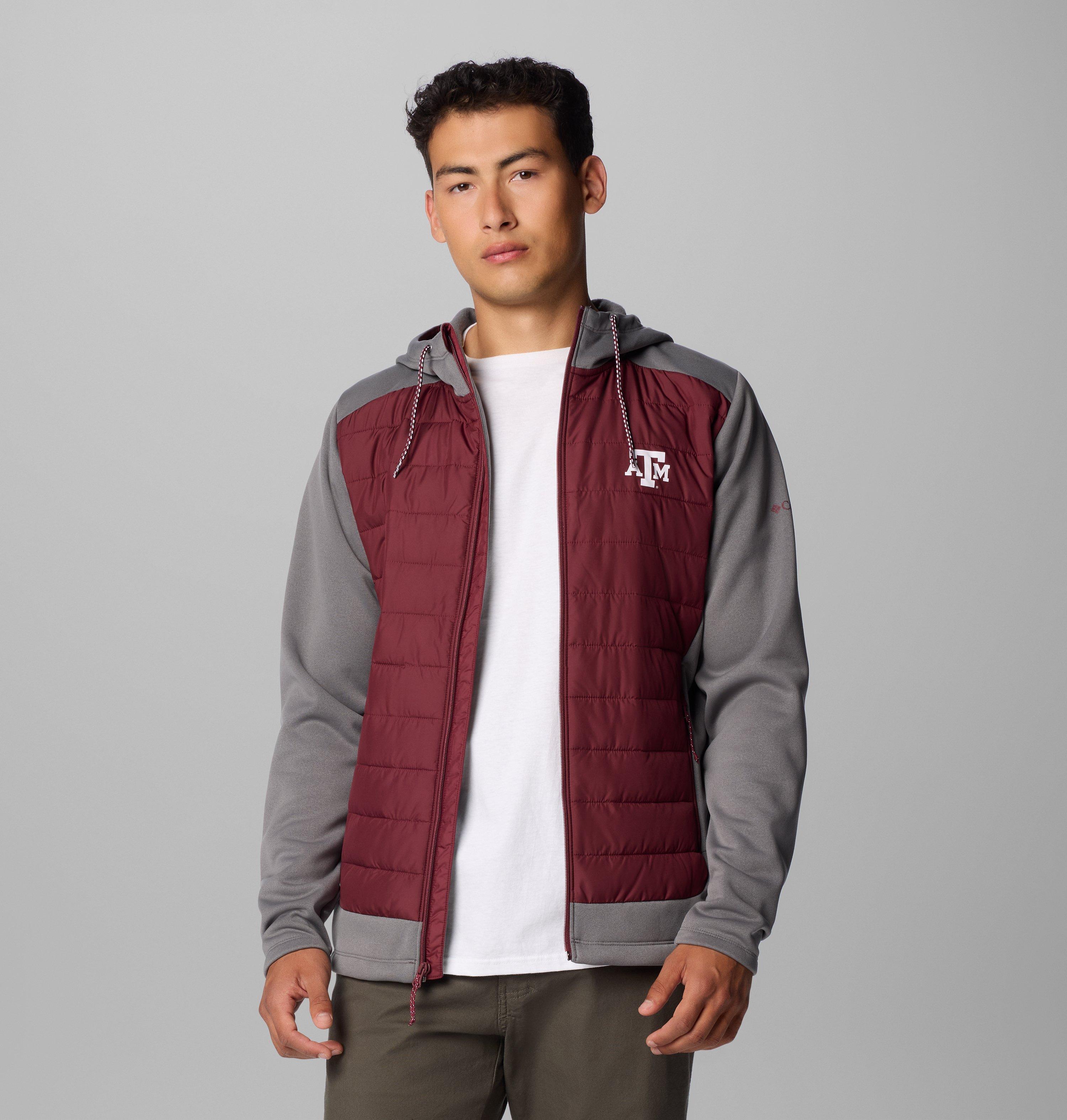 Men's Collegiate Out-Shield Hybrid Hoodie - Texas A&M 7