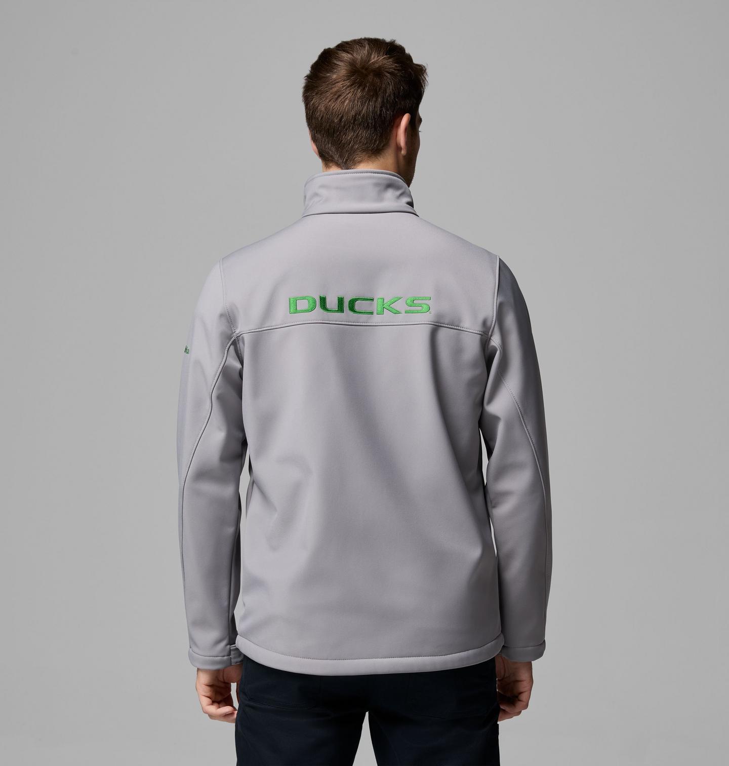 Мужские куртки Columbia Collegiate Ascender III Softshell - Oregon, цвет: Светлый серый — фото 3