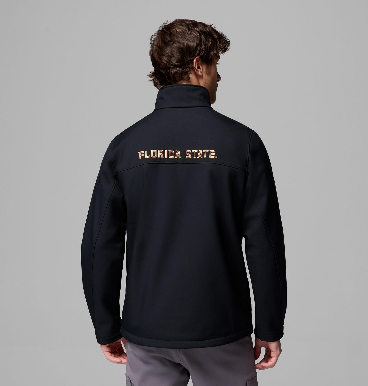 Мужские куртки Columbia Collegiate Ascender III Softshell - Florida State, цвет: Чёрный — фото 3