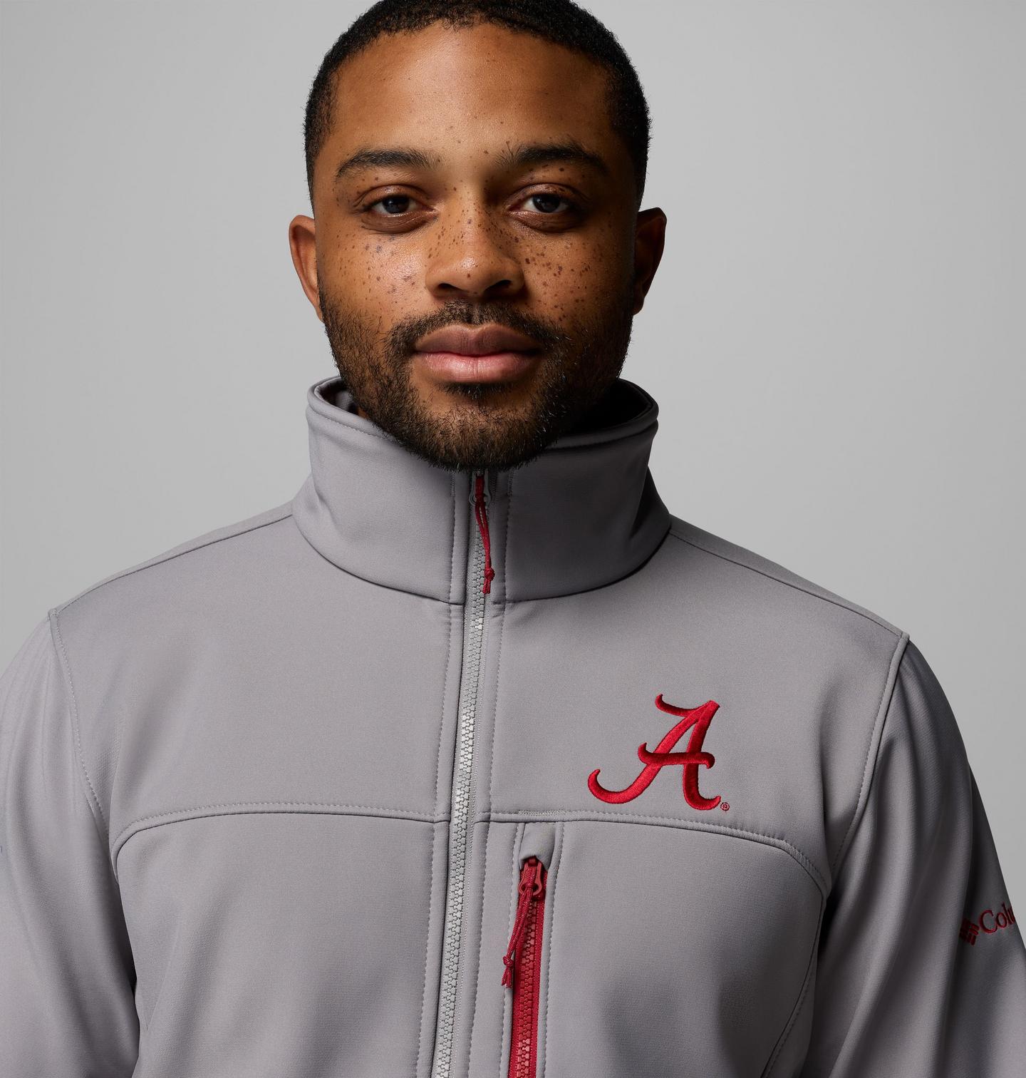 Мужские куртки Columbia Collegiate Ascender III Softshell - Alabama, цвет: Светлый серый — фото 4