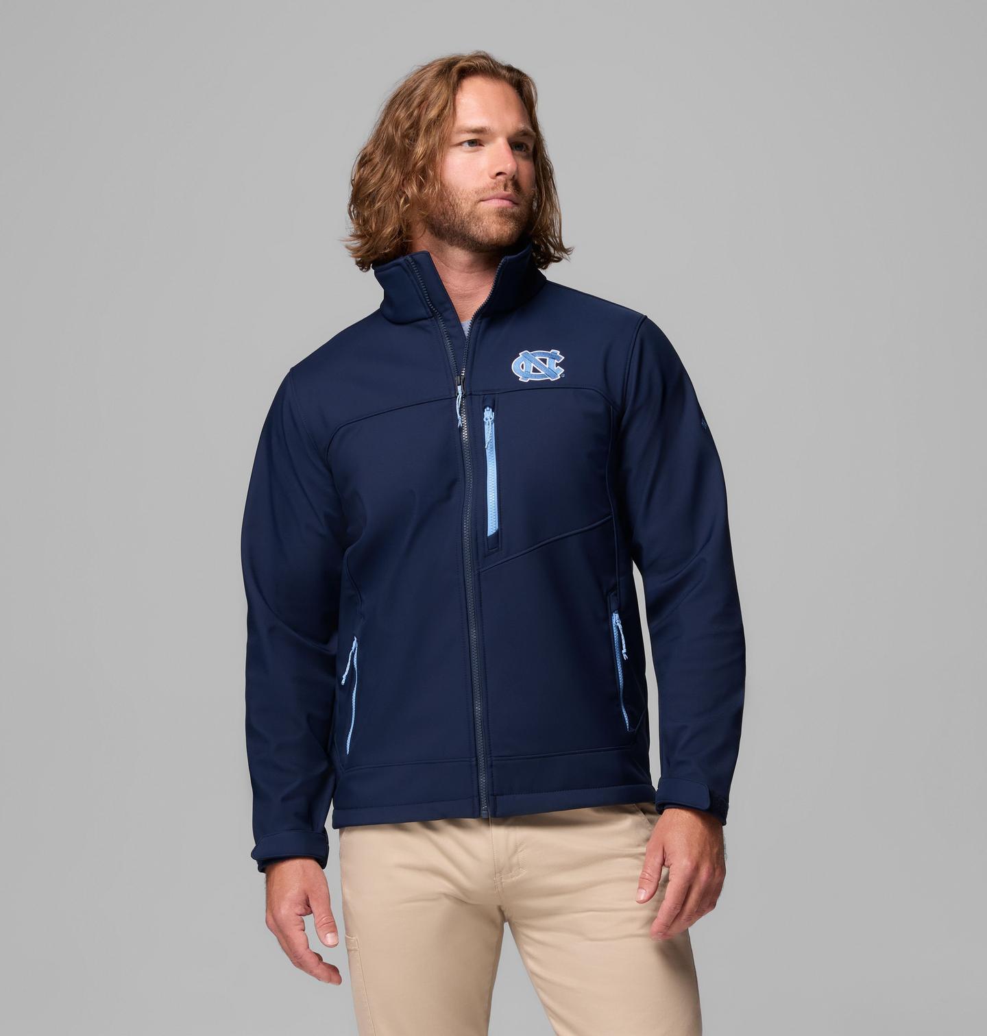 Мужские куртки Columbia Collegiate Ascender III Softshell - North Carolina, цвет: Тёмно-синий — фото 1