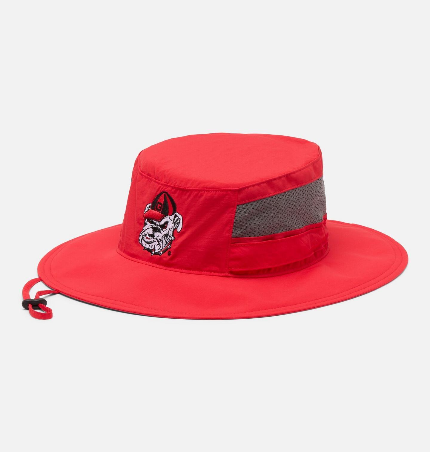 Головной убор Columbia Collegiate Bora Bora III Booney Hat - Georgia, цвет: Яркий красный — фото 1