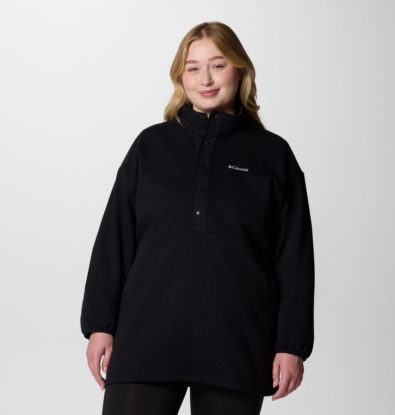 Women's Hart Mountain™ Half Snap Tunic - Plus Size | 010 | 1X 1