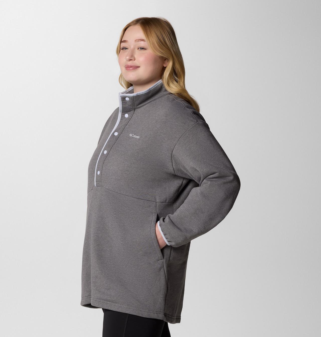 Women's Hart Mountain™ Half Snap Tunic - Plus Size 2