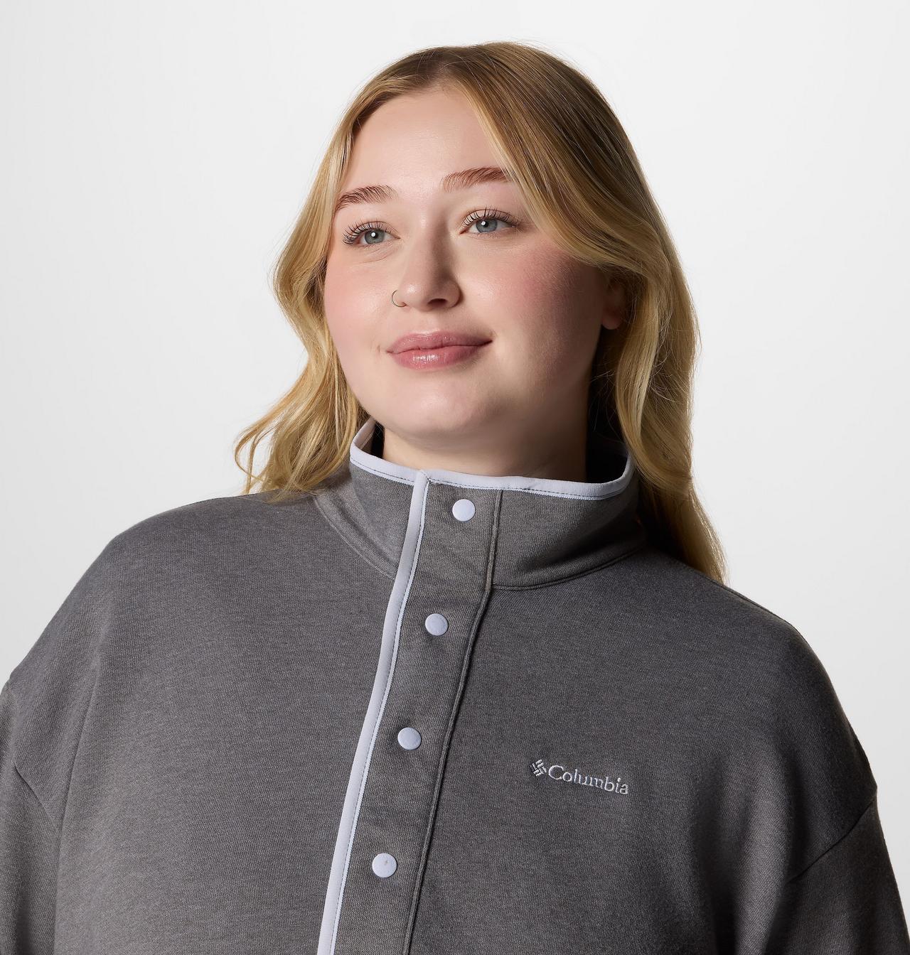 Women's Hart Mountain™ Half Snap Tunic - Plus Size 4