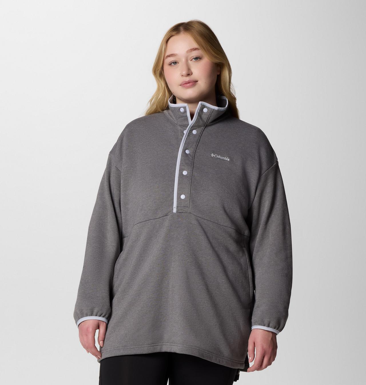 Women's Hart Mountain™ Half Snap Tunic - Plus Size 1