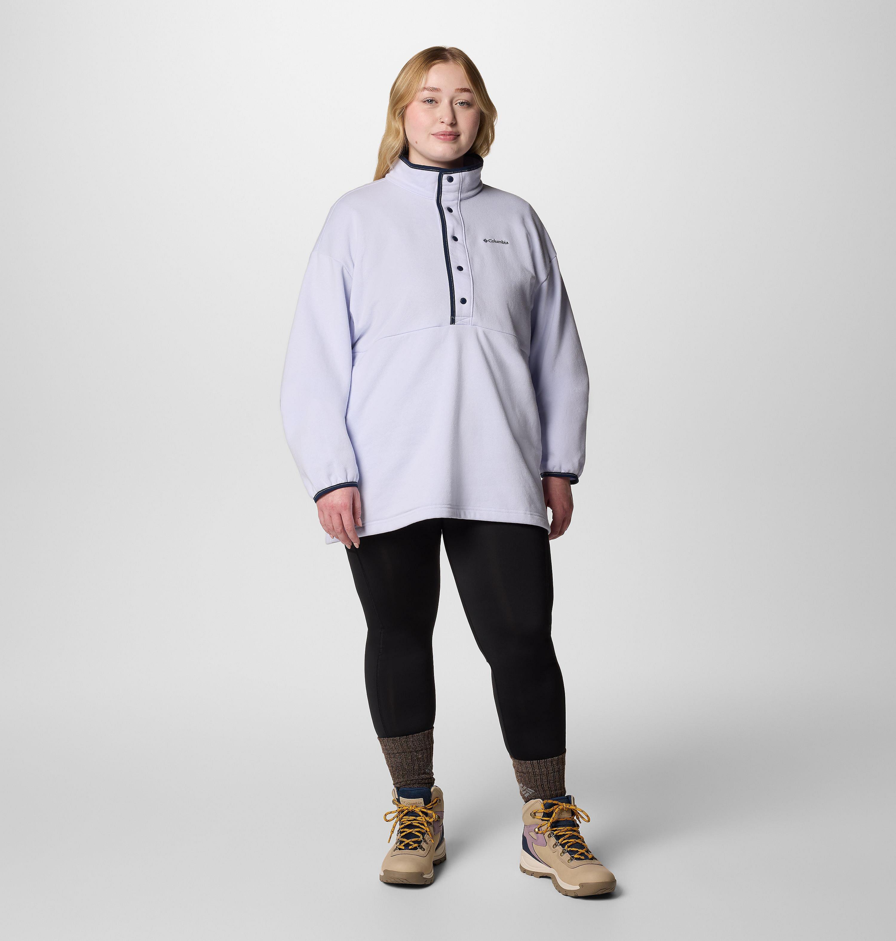 Women's Hart Mountain Half Snap Tunic - Plus Size 5