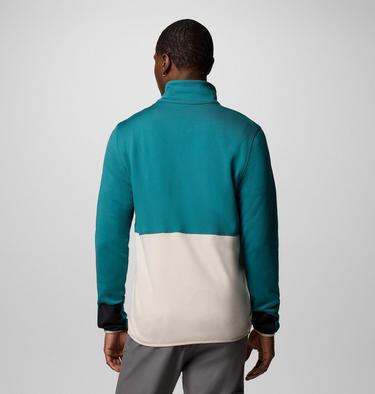 Men's Columbia Hike II Technical Fleece Jacket, Color: River Blue, Dark Stone, Black, image 2