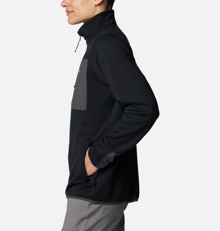 Men's Columbia Hike II Technical Half Zip Fleece, Color: Black, image 3