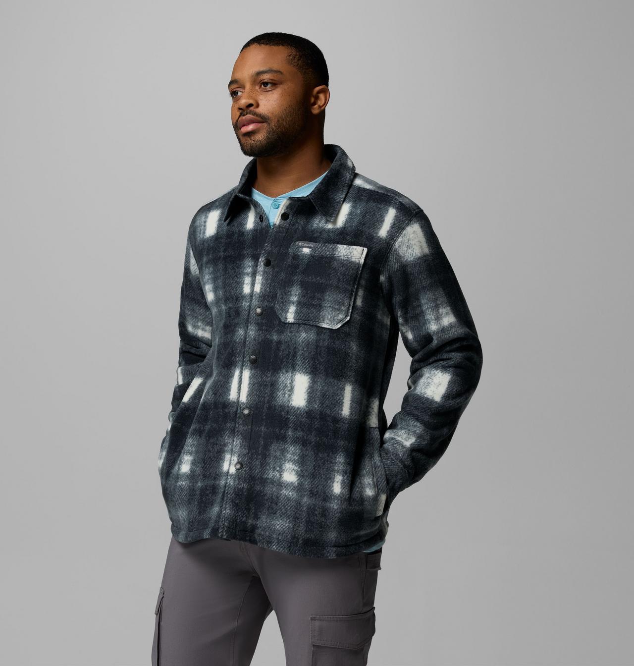 Men's Steens Mountain™ Printed Fleece Shirt Jacket II 4