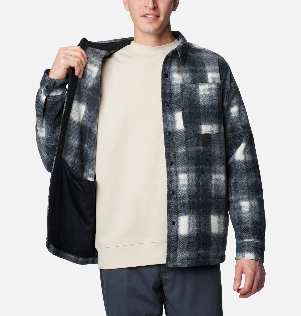 Men's Steens Mountain™ Printed Fleece Shirt Jacket II 6