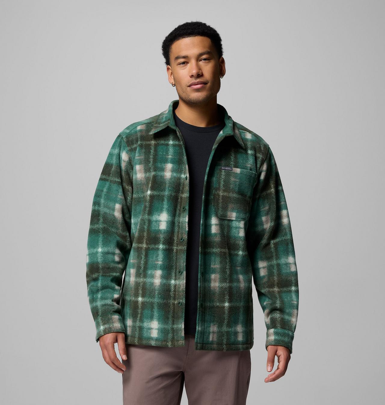 Men's Steens Mountain™ Printed Fleece Shirt Jacket II 5