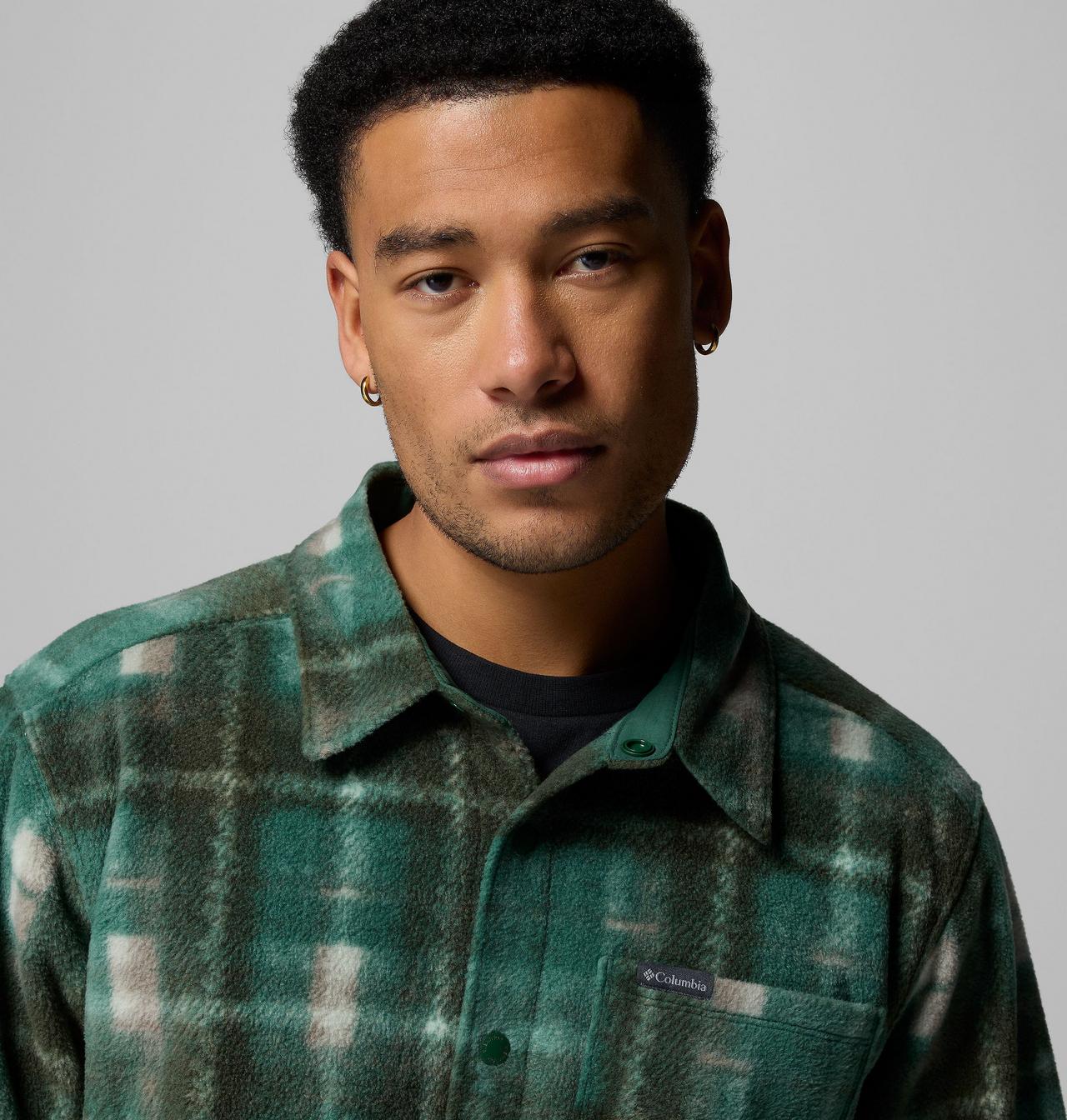 Men's Steens Mountain™ Printed Fleece Shirt Jacket II 6