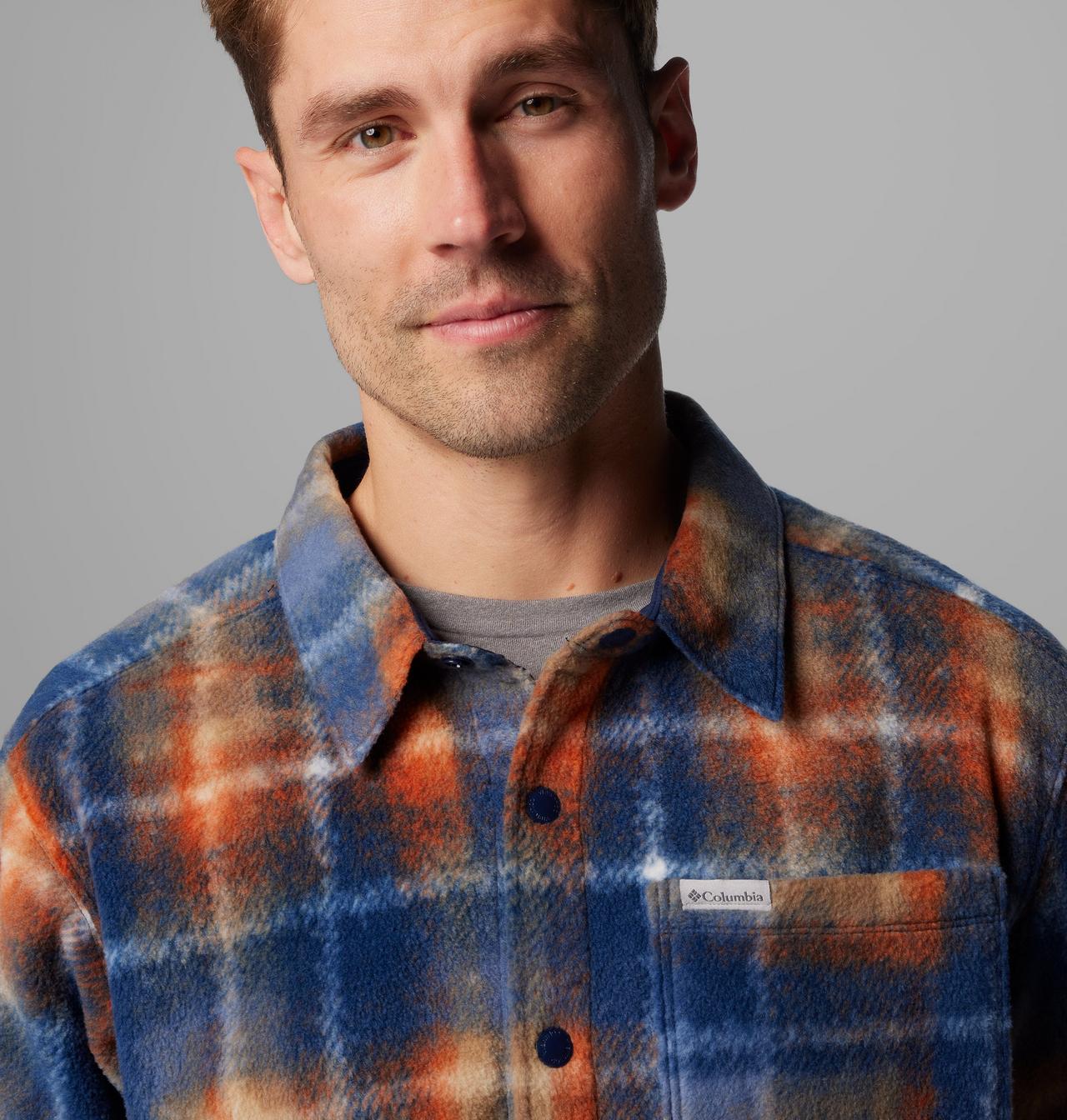 Men's Steens Mountain™ Printed Fleece Shirt Jacket II | 464 | L 5