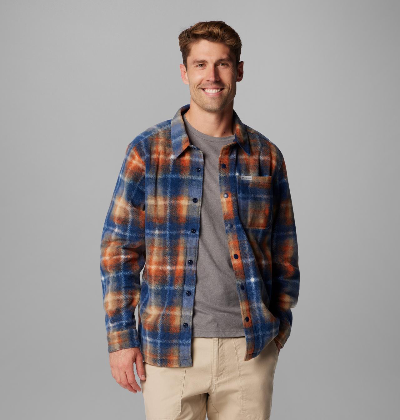 Men's Steens Mountain™ Printed Fleece Shirt Jacket II | 464 | L 6