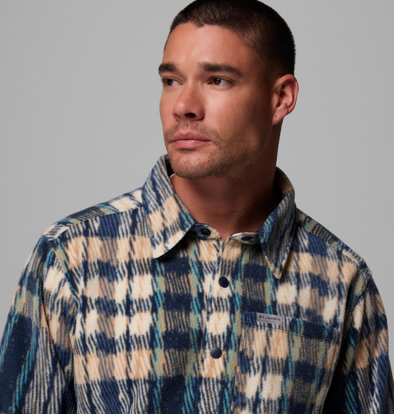 Men's Steens Mountain™ Printed Fleece Shirt Jacket II | 465 | M 6