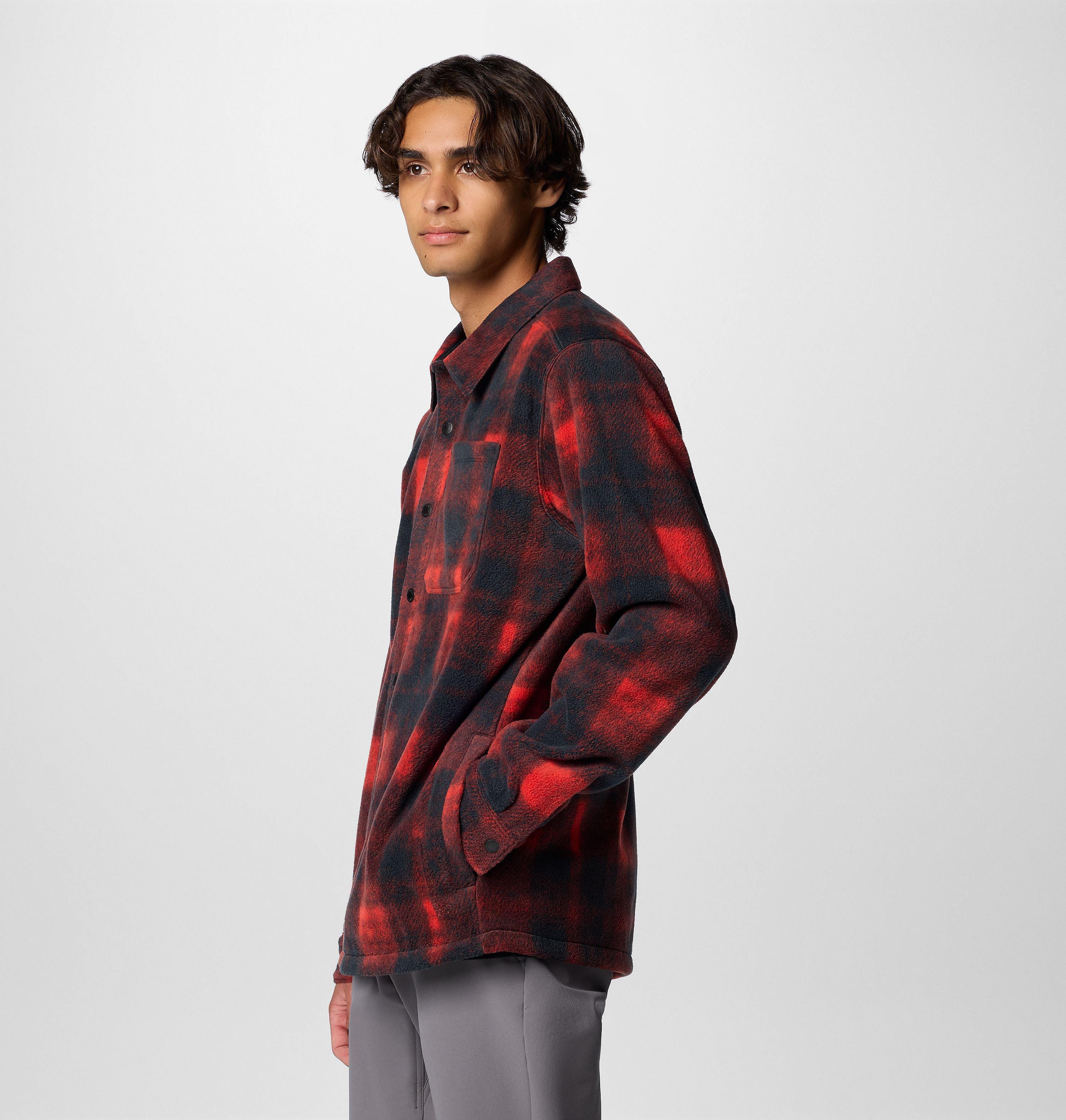 Men's Steens Mountain Printed Fleece Shirt Jacket II 4