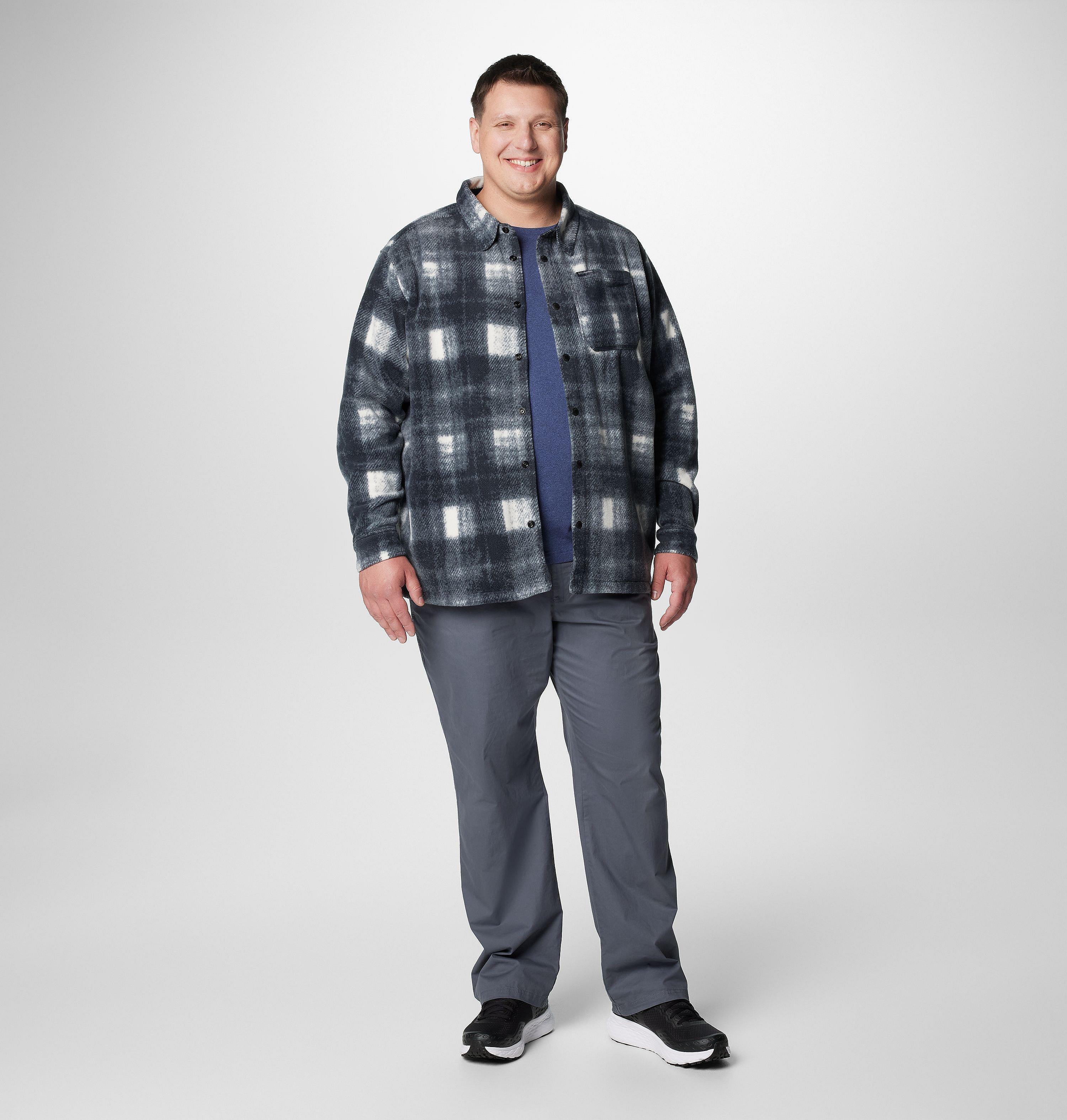 Men's Steens Mountain Printed Fleece Shirt Jacket II - Big 3