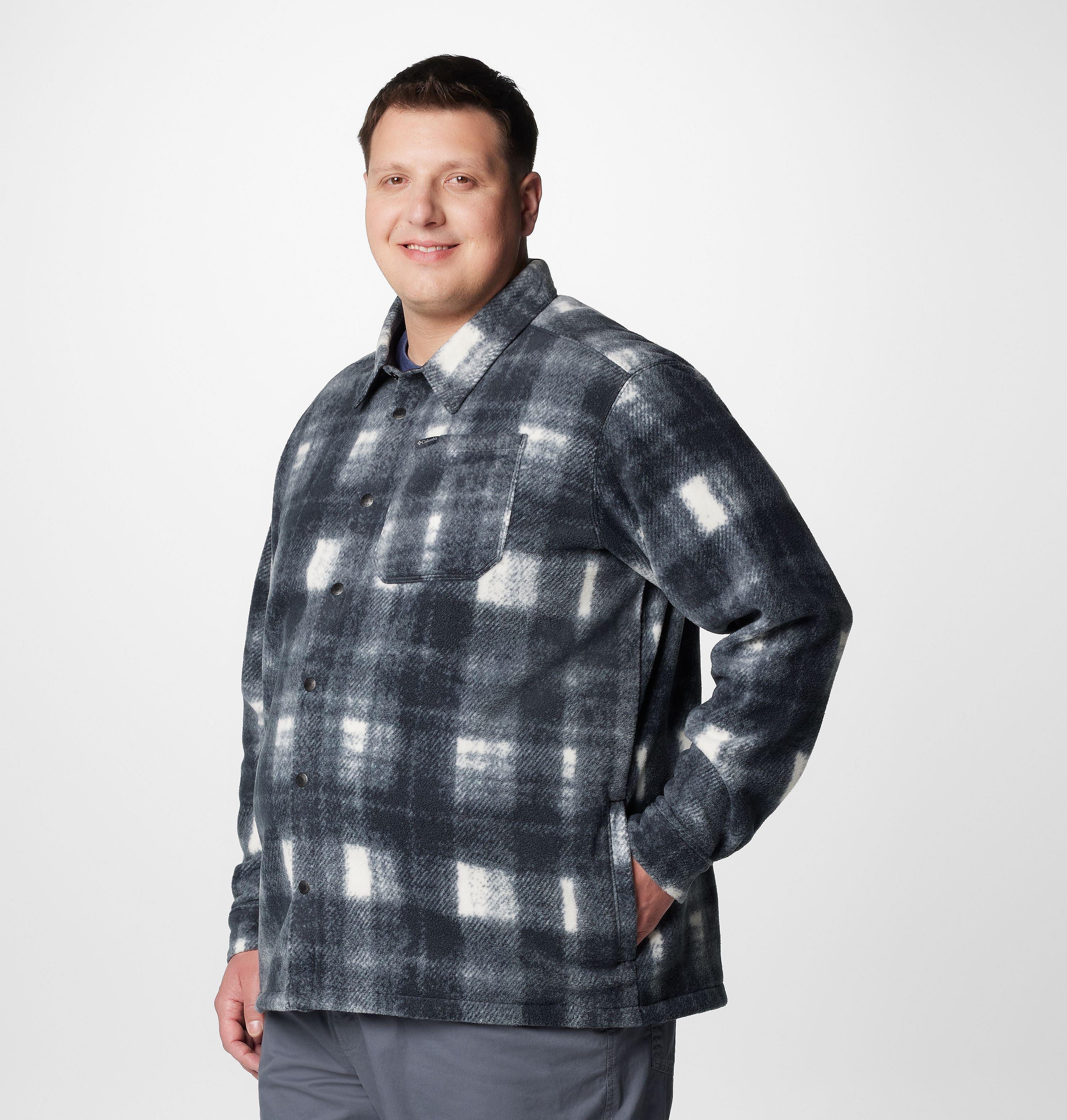 Men's Steens Mountain Printed Fleece Shirt Jacket II - Big 4