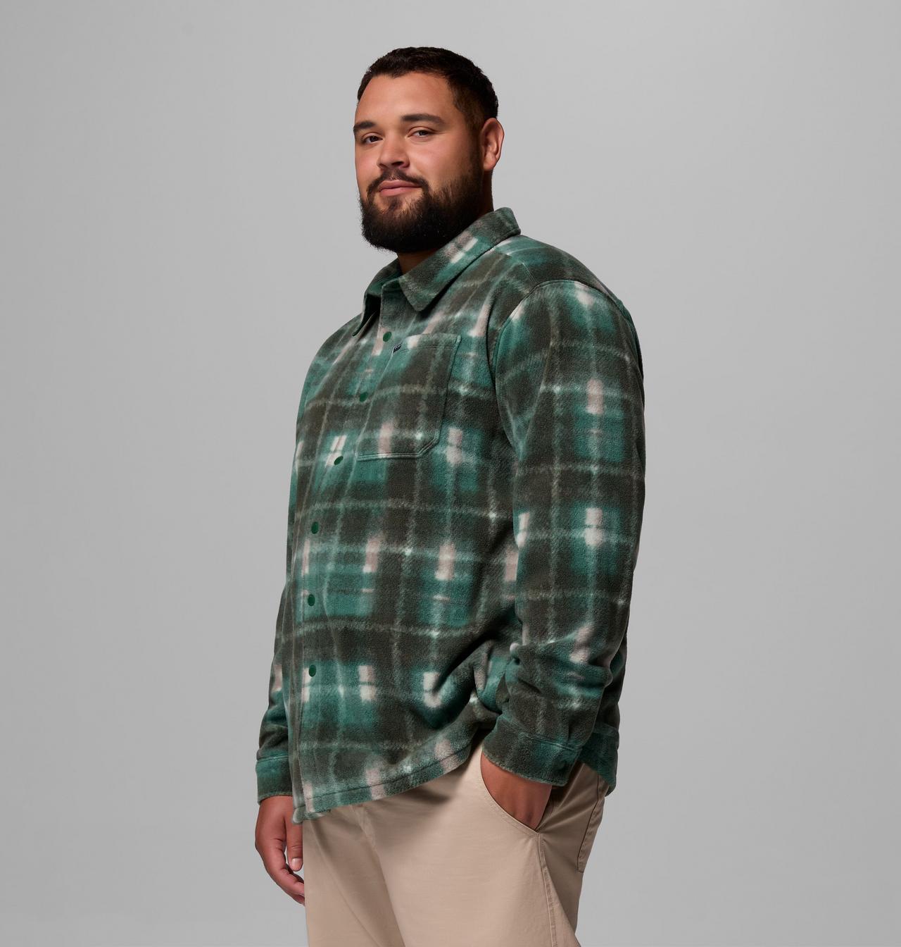 Men's Steens Mountain™ Printed Fleece Shirt Jacket II - Big 4