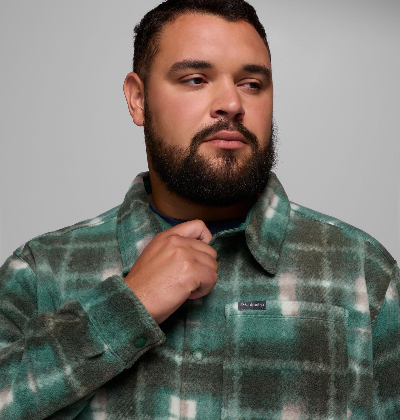 Men's Steens Mountain™ Printed Fleece Shirt Jacket II - Big 6