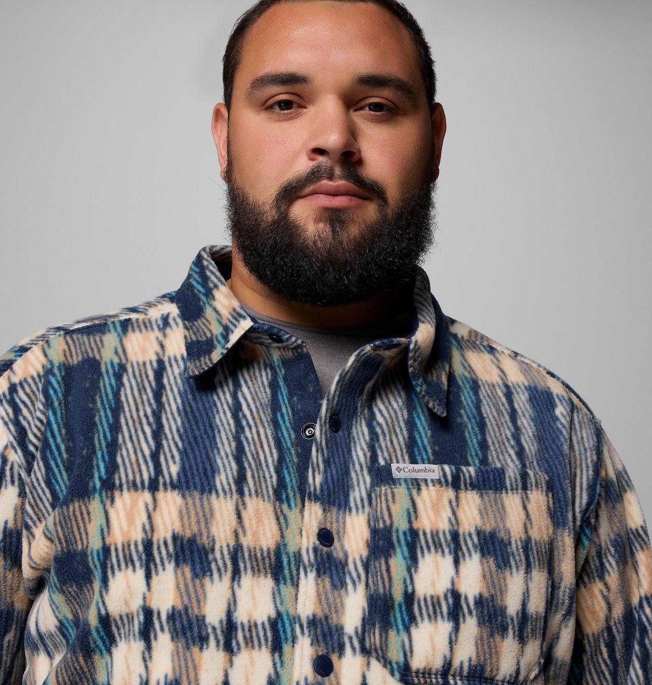 Men's Steens Mountain™ Printed Fleece Shirt Jacket II - Big 6