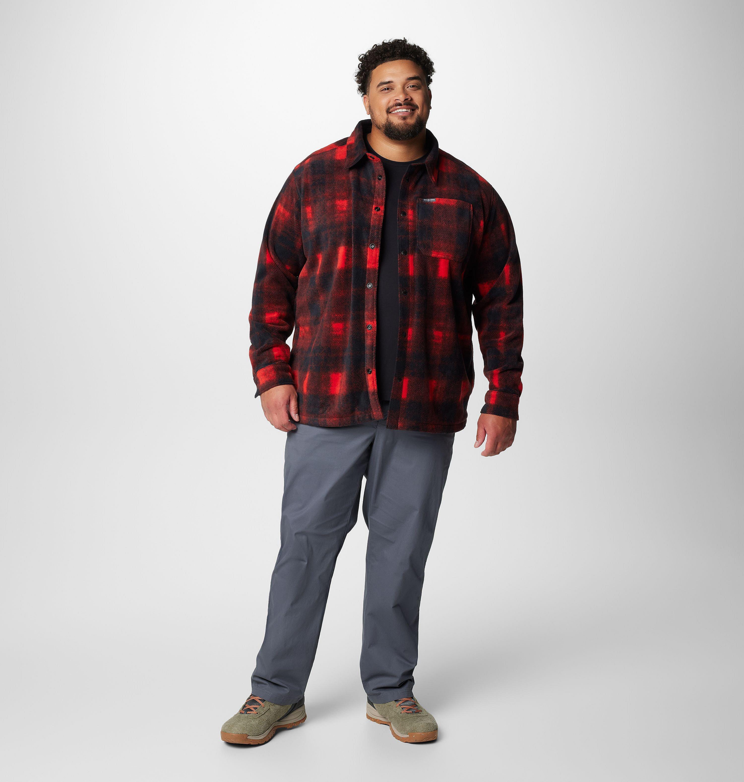 Men's Steens Mountain Printed Fleece Shirt Jacket II - Big 3