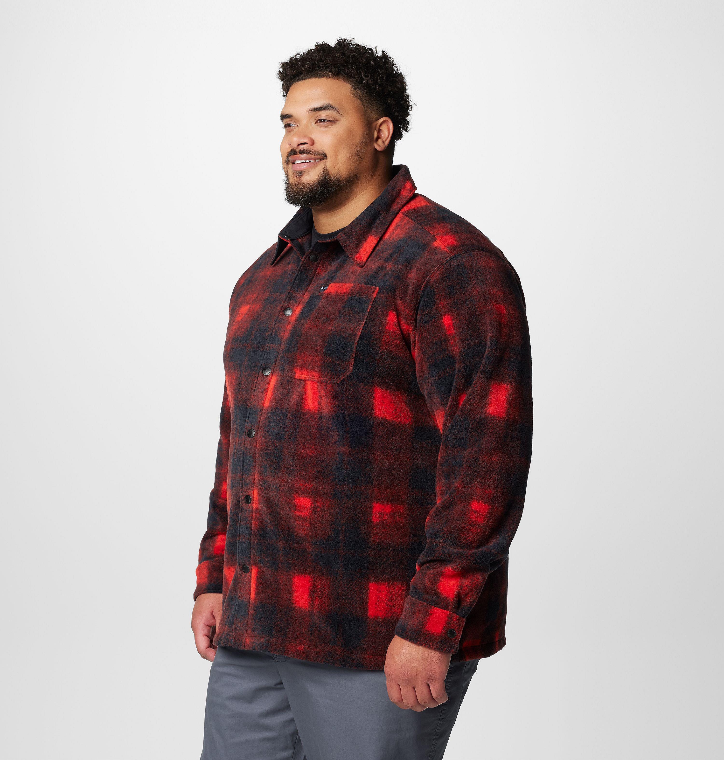 Men's Steens Mountain Printed Fleece Shirt Jacket II - Big 4