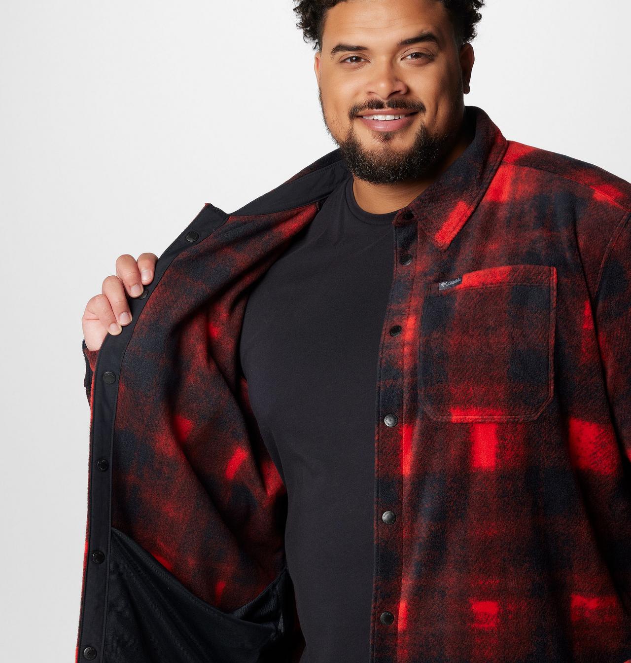 Men's Steens Mountain™ Printed Fleece Shirt Jacket II - Big 6