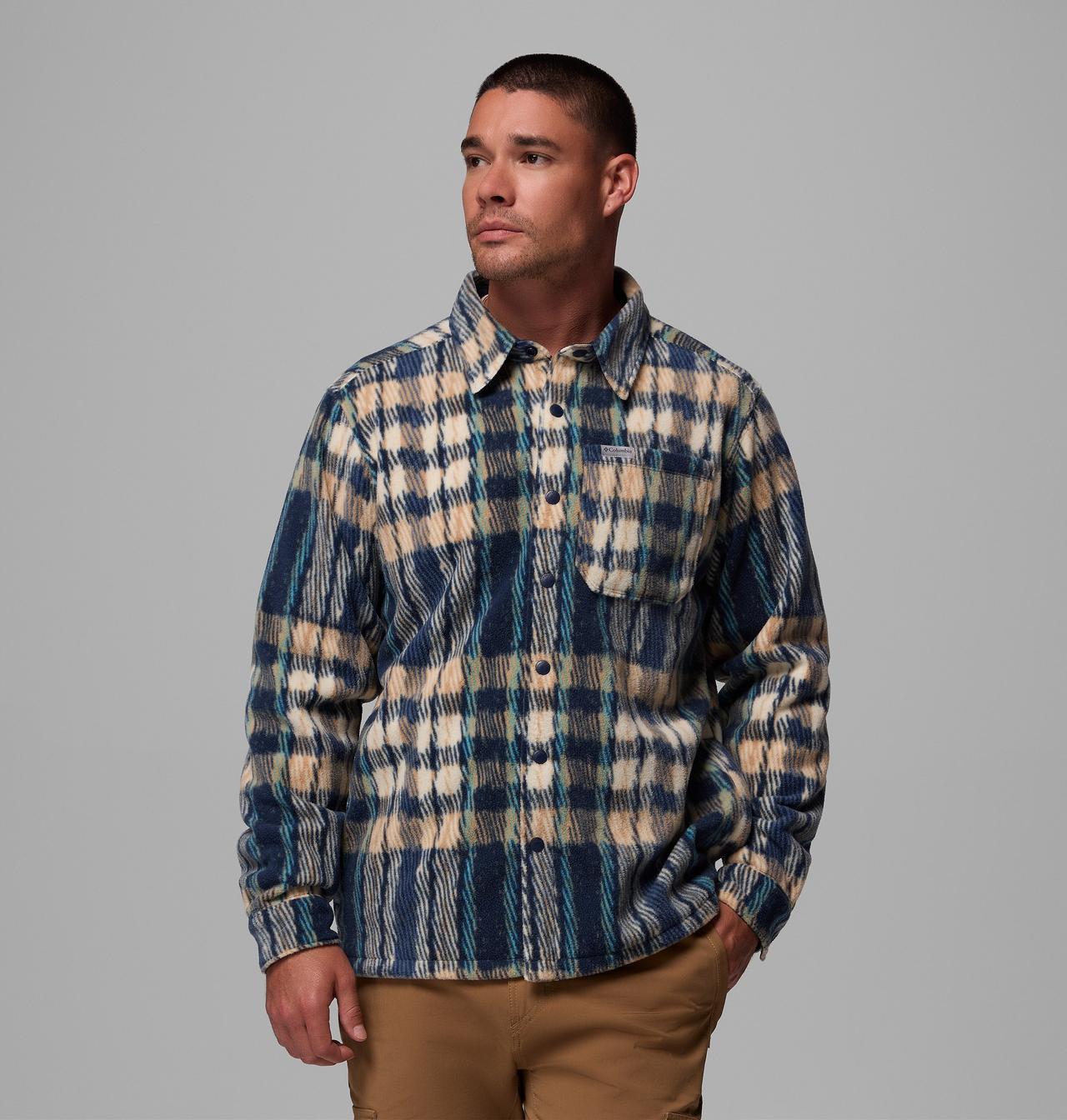 Men's Steens Mountain™ Printed Fleece Shirt Jacket II - Tall | 465 | 2XT 1