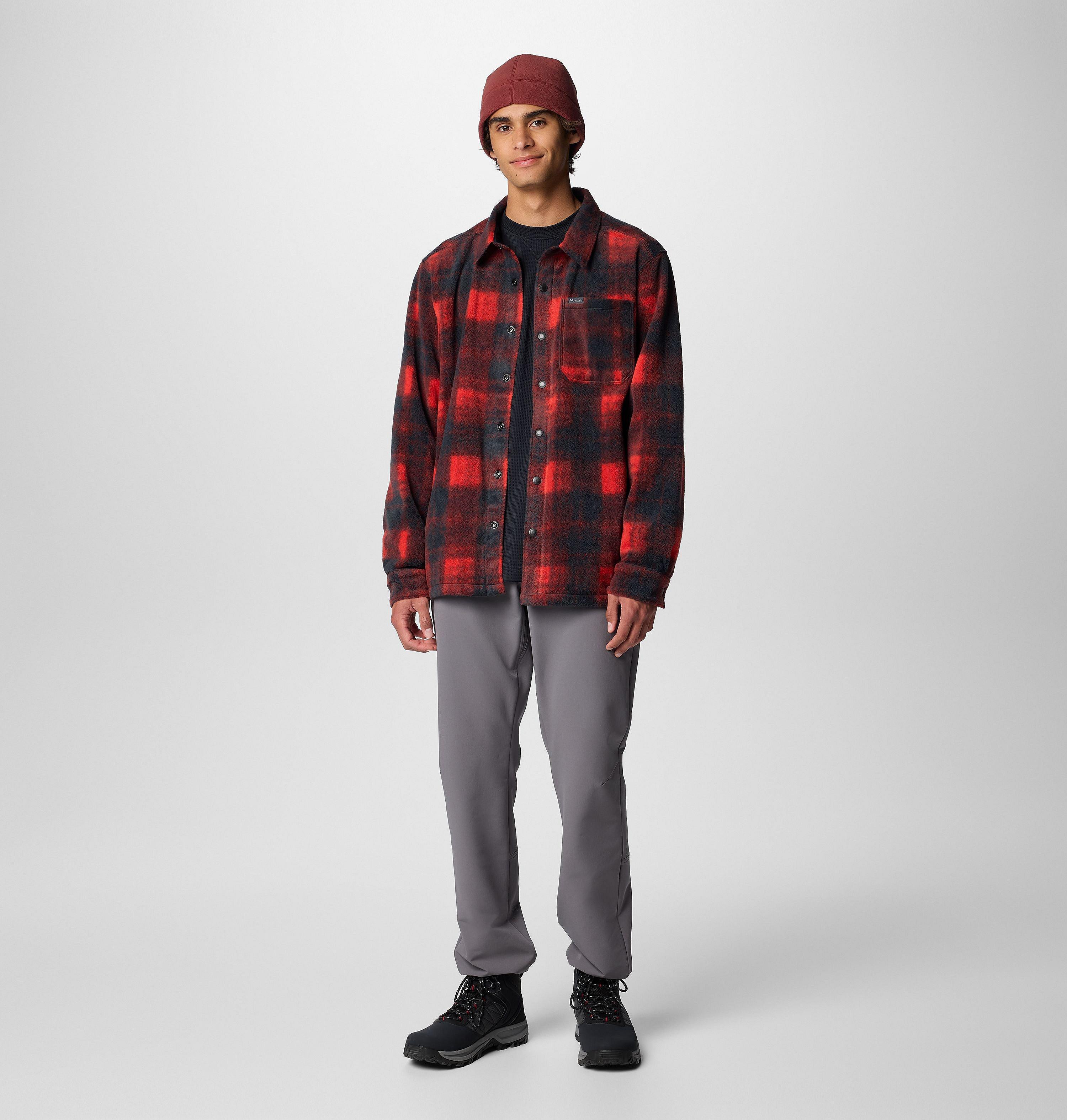 Men's Steens Mountain Printed Fleece Shirt Jacket II - Tall 3