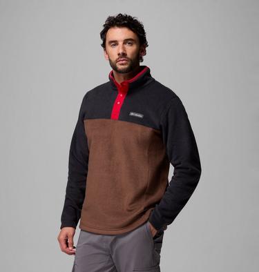 Polaire Semi-boutonnée Steens Mountain II Homme, Color: Tobacco, Black, Mtn Red, image 16