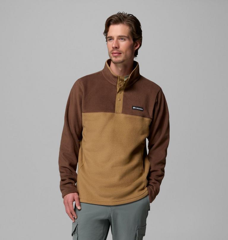 Forro polar con cierre medio a presi&oacute;n Steens Mountain II para hombre, Color: Tobacco, Delta, image 1