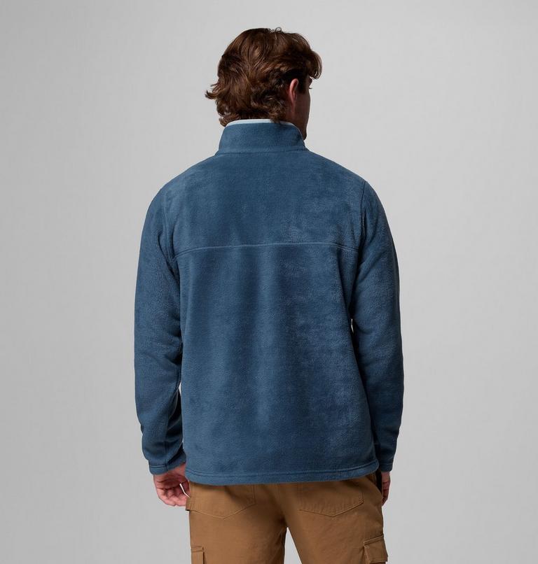 Men's Steens Mountain II Half Snap Fleece, Color: Everblue, Crushed Blue, image 3