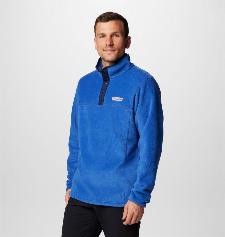 Forro polar con cierre medio a presión Steens Mountain II para hombre, Color: Mountain Blue, Collegiate Navy, image 4